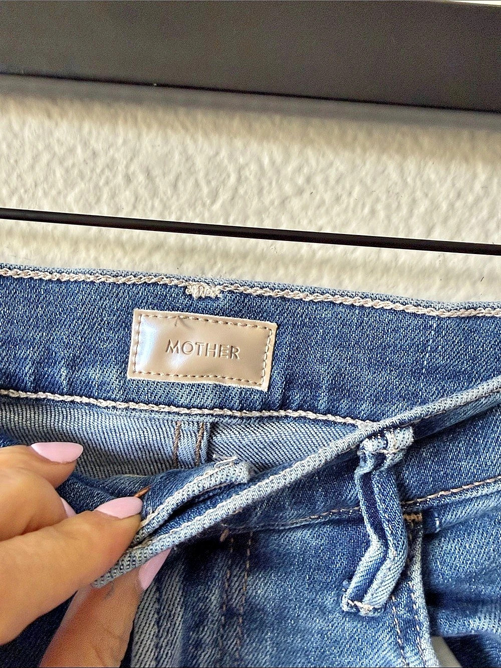 MOTHER The Hustler Ankle Fray Jeans Blue Size 26 - Picture 4 of 6